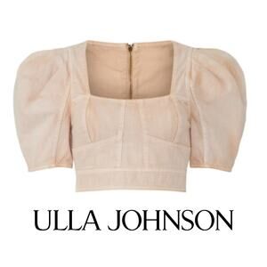 EUC $355 Ulla Johnson Renee Top Denim Corset Size 4